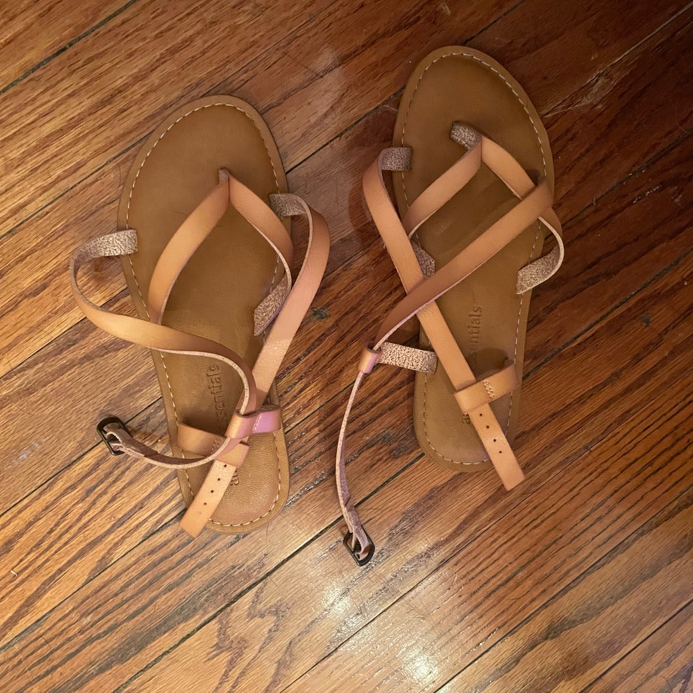 nude strap sandals